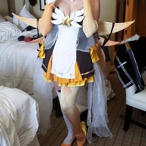 Overwatch Magical Girl Mercy Cosplay